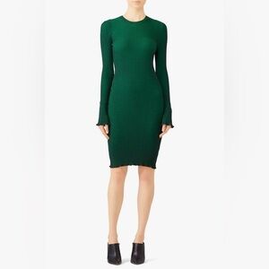 Scotch & Soda Green Rib Knitted Dress, Size S